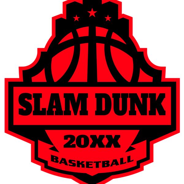 SLAM DUNK Basketball Logo Template Thumbnail