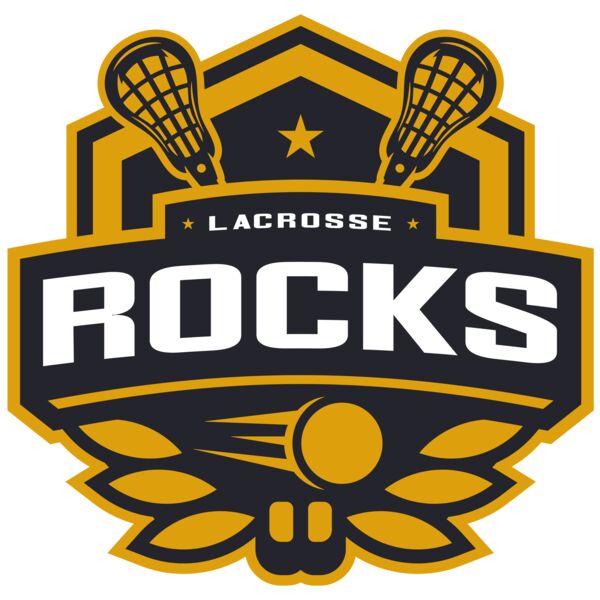 Rocks Lacrosse Logo Template Thumbnail