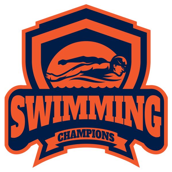 Swimming Champions logo template Thumbnail